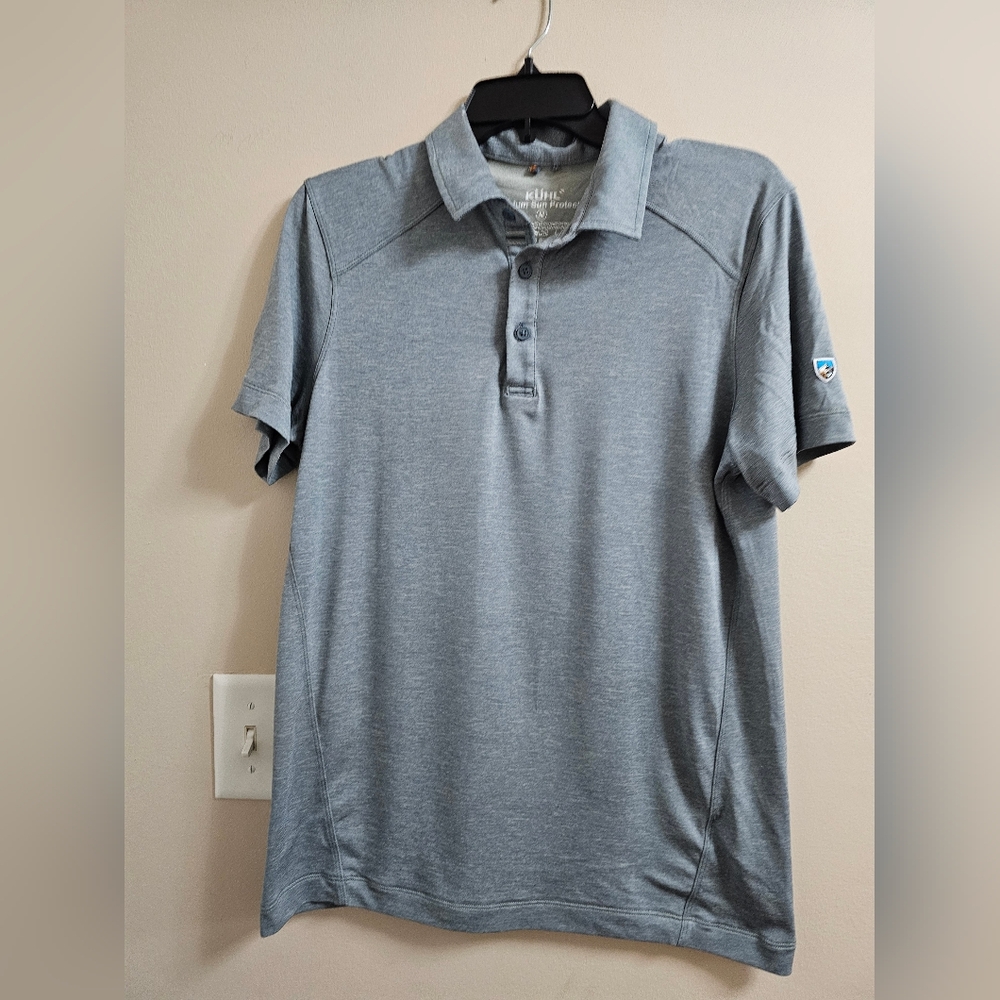 KÜHL Men's Grey Performance Polo - Premium Sun Protection - Size Medium